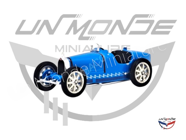 Bugatti TYPE 35 BLEU (Nouvelle dcoration - Sans roue de secours