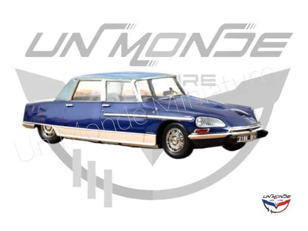 Citroen DS 21 Lorraine 1969 Bleu Fonc et Clair