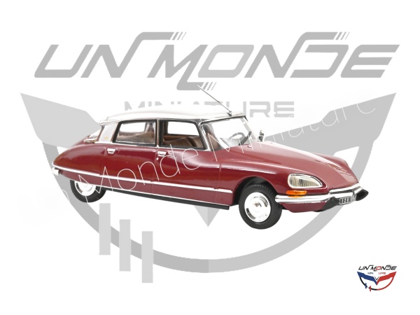 Citroen DS 23 Pallas 1972 Rouge Grenade et Argent