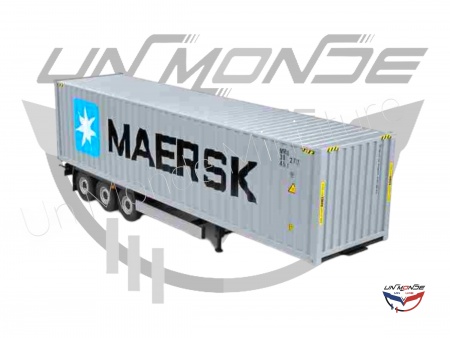 Container Trailer Maersk Grey