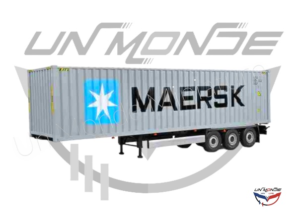 Container Trailer Maersk Grey