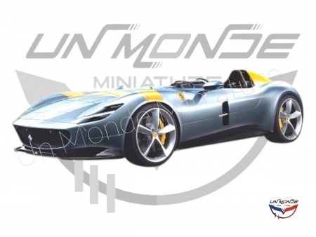 Ferrari Monza SP-1 Grey & Yellow