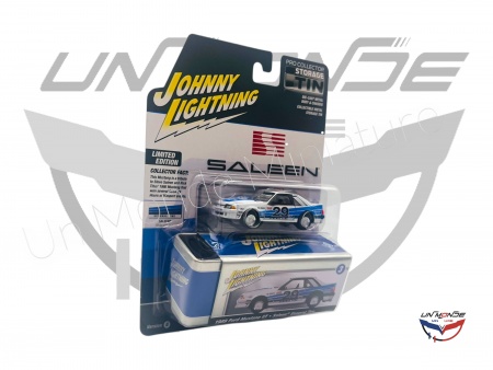 Ford Mustang GT Saleen General Tire 1988 White and Blue