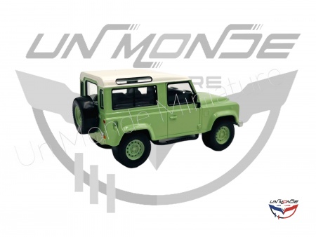 Land Rover Defender 1995 Green and Whiter Jet-Car