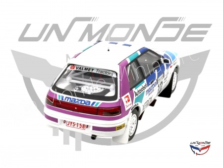 Mazda 323 GTX GR.A #10 T.MÄKINEN 1000 Lakes Rally 1991 White