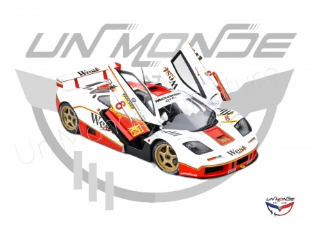 McLaren F1 GTR Short Tail #8 PRICE/BASCHER BPR GTR 1995 White