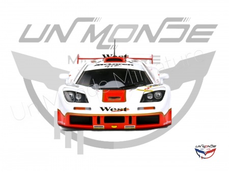 McLaren F1 GTR Short Tail #8 PRICE/BASCHER BPR GTR 1995 White