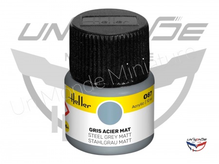 Peinture Acrylic 087 gris acier mat 12ml