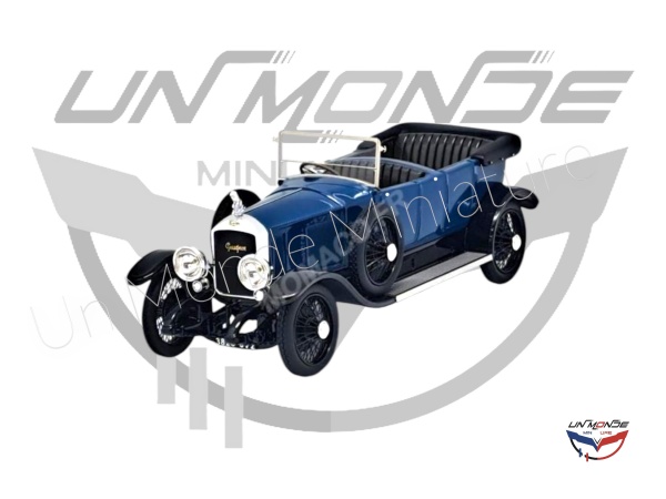 Peugeot 156 1921 Torpedo Ouvert Capot Moteur Ferm Bleu