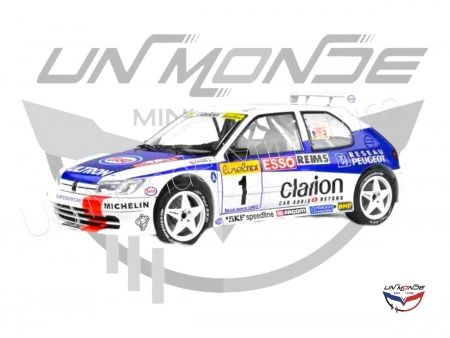 Peugeot 306 Maxi White #1 F.DELECOUR-M.SAUVAGE 1996