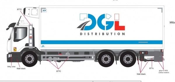 Porteur Renault D26 DGL Distribution