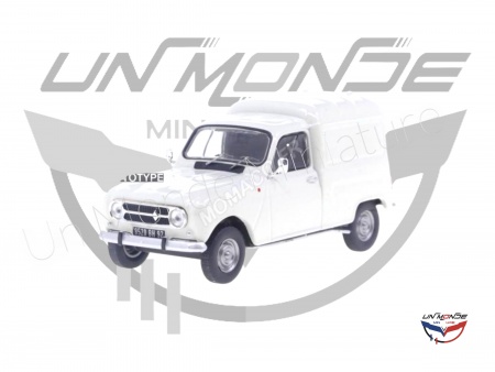 Renault 4 F4 Fourgonnette Blanche