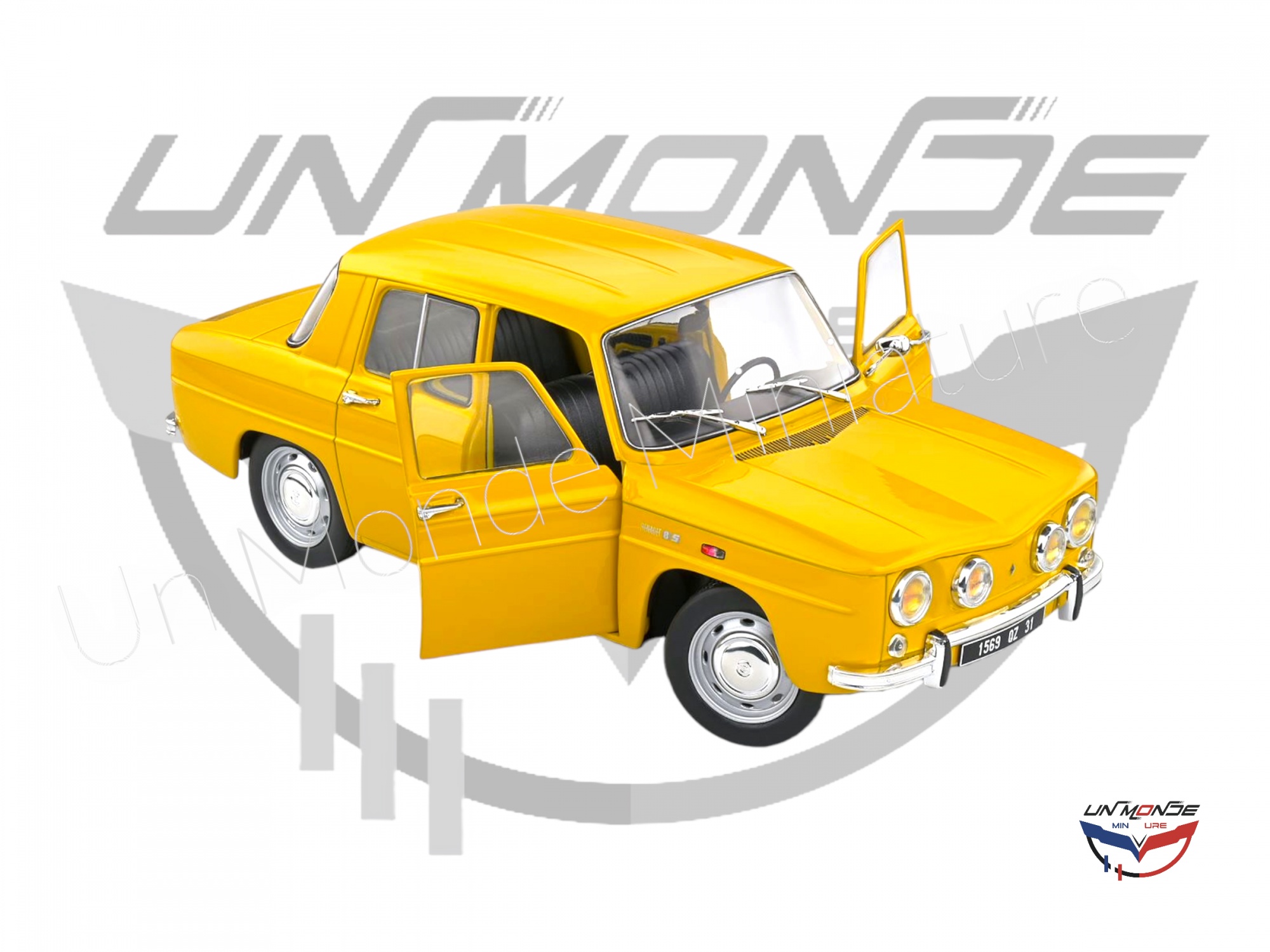 Solido Renault 8S 1968 - Yellow 1:18