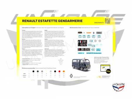 Renault Estafette Gendarmerie New Mould STARTER KIT