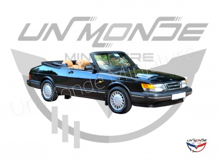 Saab 900 Turbo Convertible 1992 Black