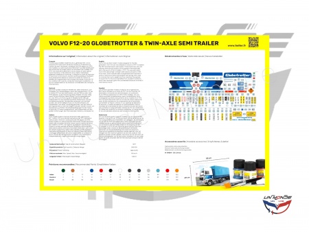 Volvo F12-20 & semi remorque baché