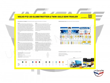 Volvo F12-20 & semi remorque baché STARTER KIT