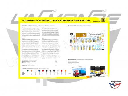 Volvo F12-20 Globetrotter & Container semi trailer STARTER KIT